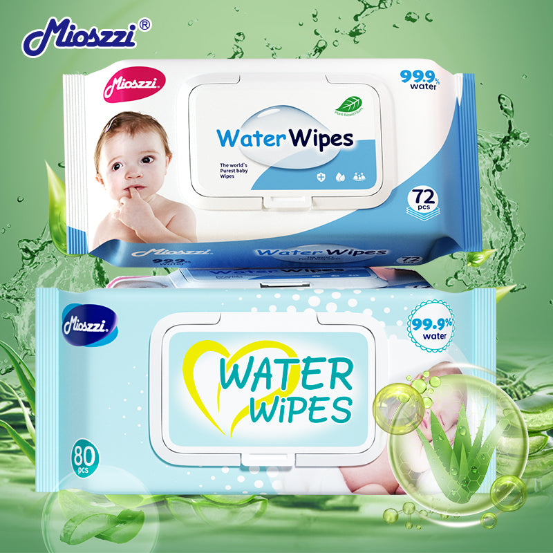 Mioszzi baby wet wipes, which are gentle and suitable for newborns.