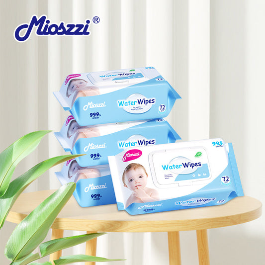 Mioszzi's biodegradable baby wet wipes are made from soft and skin-friendly materials and a gentle, non-irritating formula.