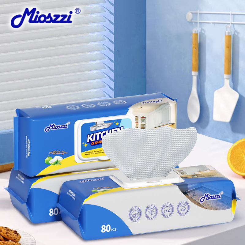 Mioszzi kitchen cleaning wet wipes are designed for single use, eliminating the need for washing, making them convenient and quick.