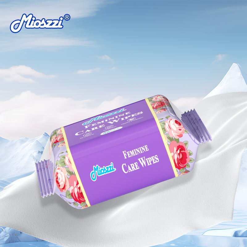 Mioszzi female private care wet wipes, which have a safe formula and low risk. 