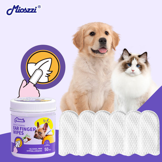 Mioszzi pet finger cleaning wipes are a convenient and practical pet cleaning product that can help pet owners take better care of their pet's health and hygiene.