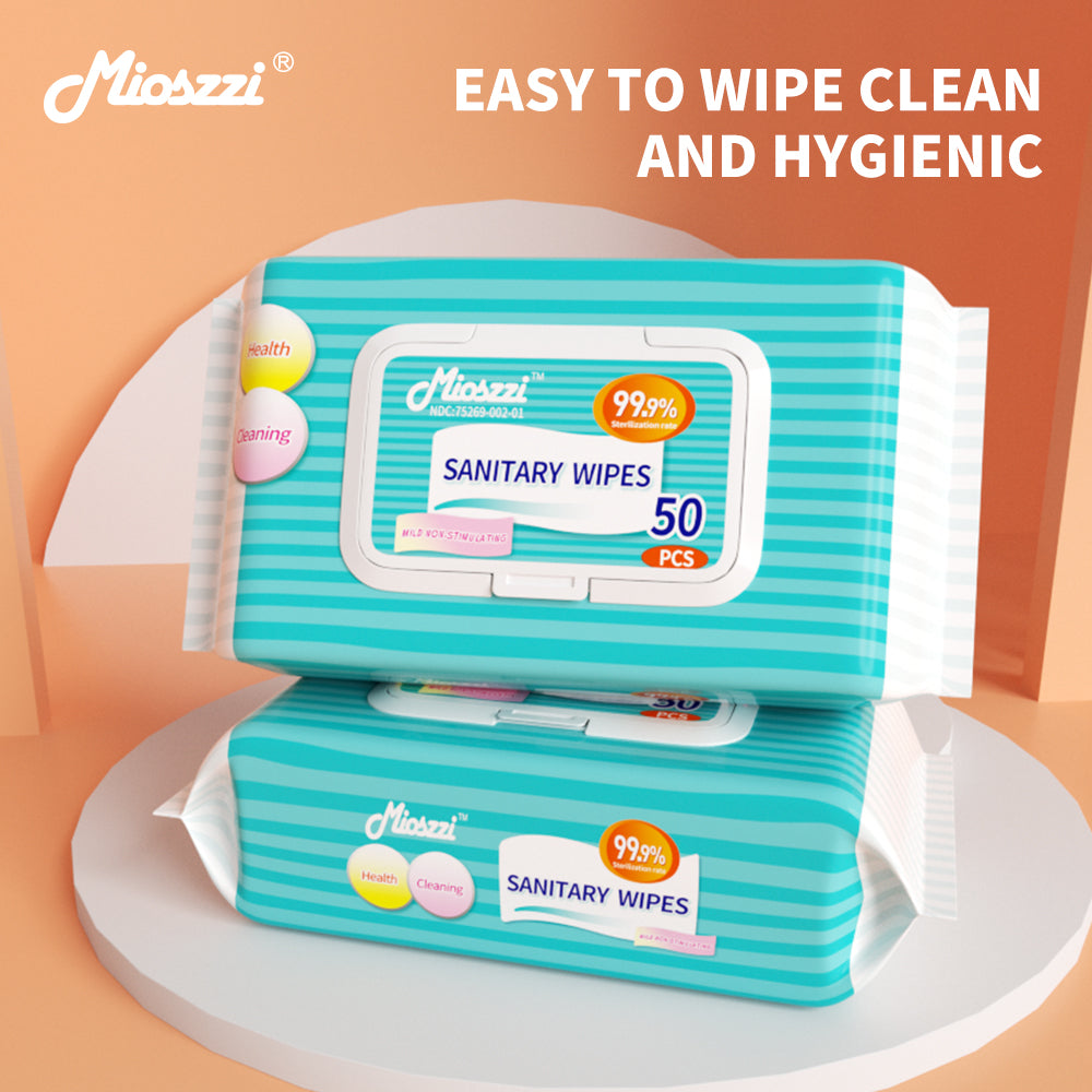 8 packs Hygiene Disinfection Sanitary Wet Wipes Alcohol Free