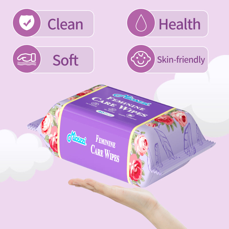 9 Packs of Women's Intimate Care Wipes Refreshing Waterless Toilet Sex Menstrual Cleaning Wipes Mioszzi