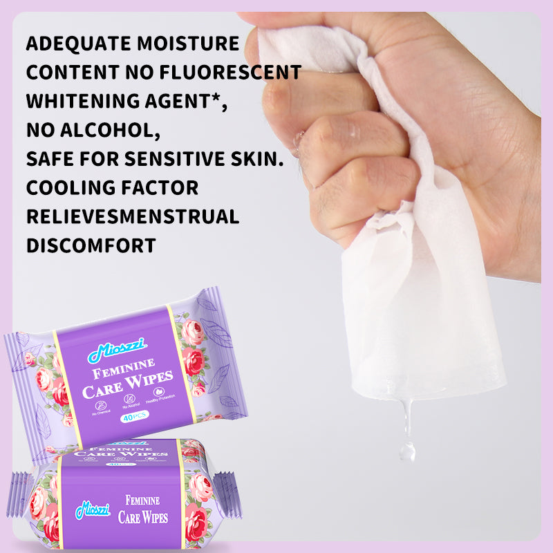 9 Packs of Women's Intimate Care Wipes Refreshing Waterless Toilet Sex Menstrual Cleaning Wipes Mioszzi